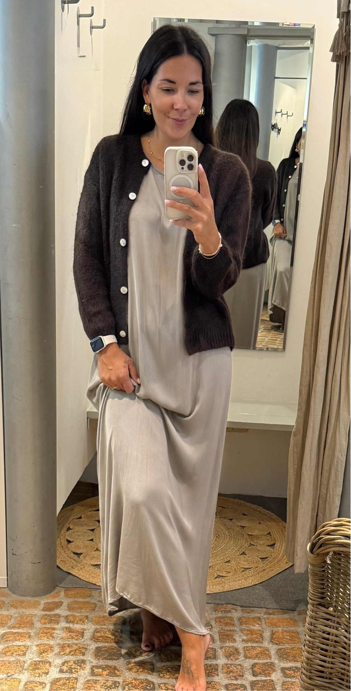 Cardigan in schokobraun