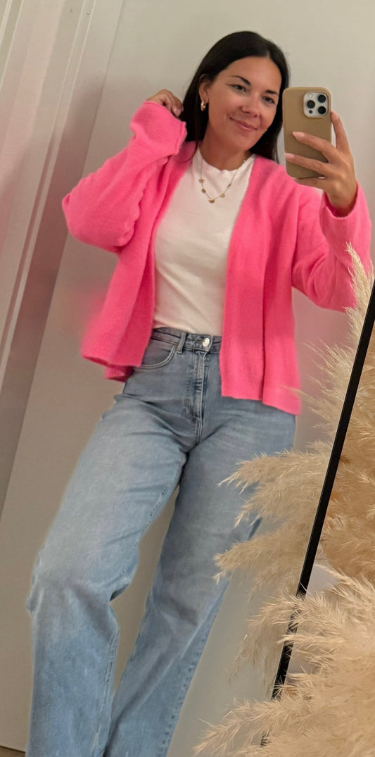 Cardigan in Pink