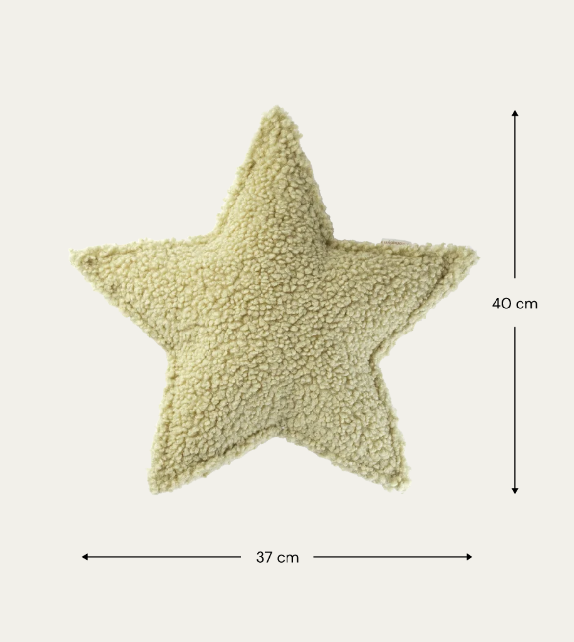 Wigiwama Stern Kissen Teddy Matcha