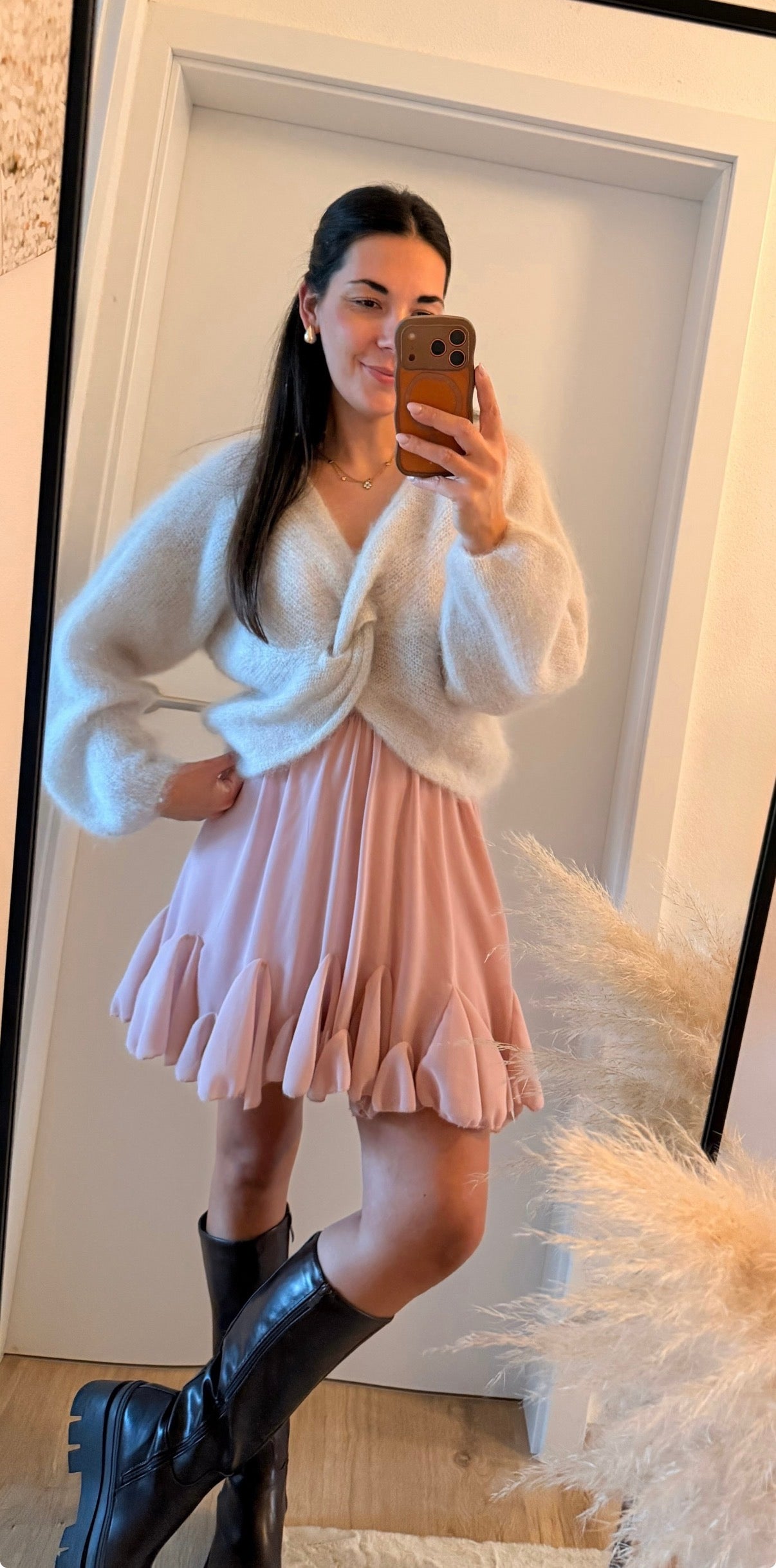 Midi Rock in mauve