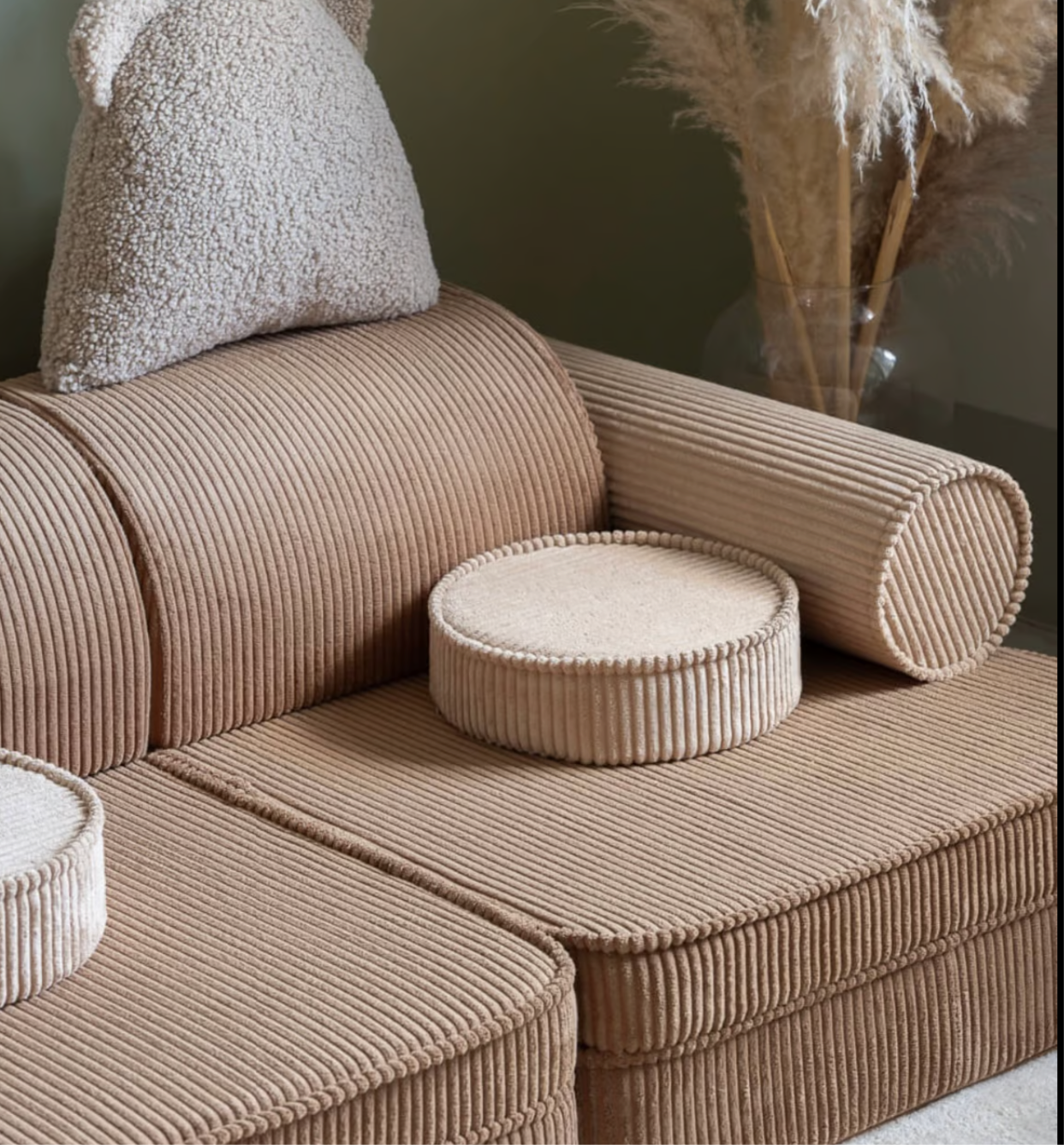 Wigiwama Spielsofa Cord Toffee