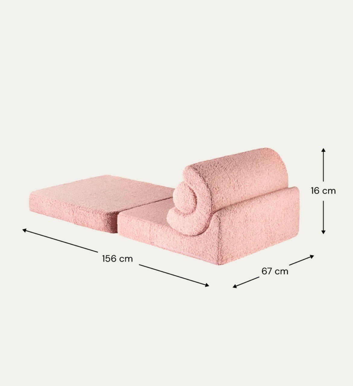 Flipster Modul Sessel Teddy Guave Altrosa