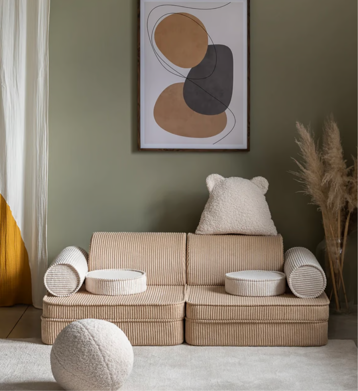 Wigiwama Spielsofa Cord Brown Sugar