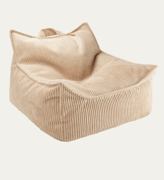 Wigiwama Sitzsack Sessel Cord in Brown Sugar