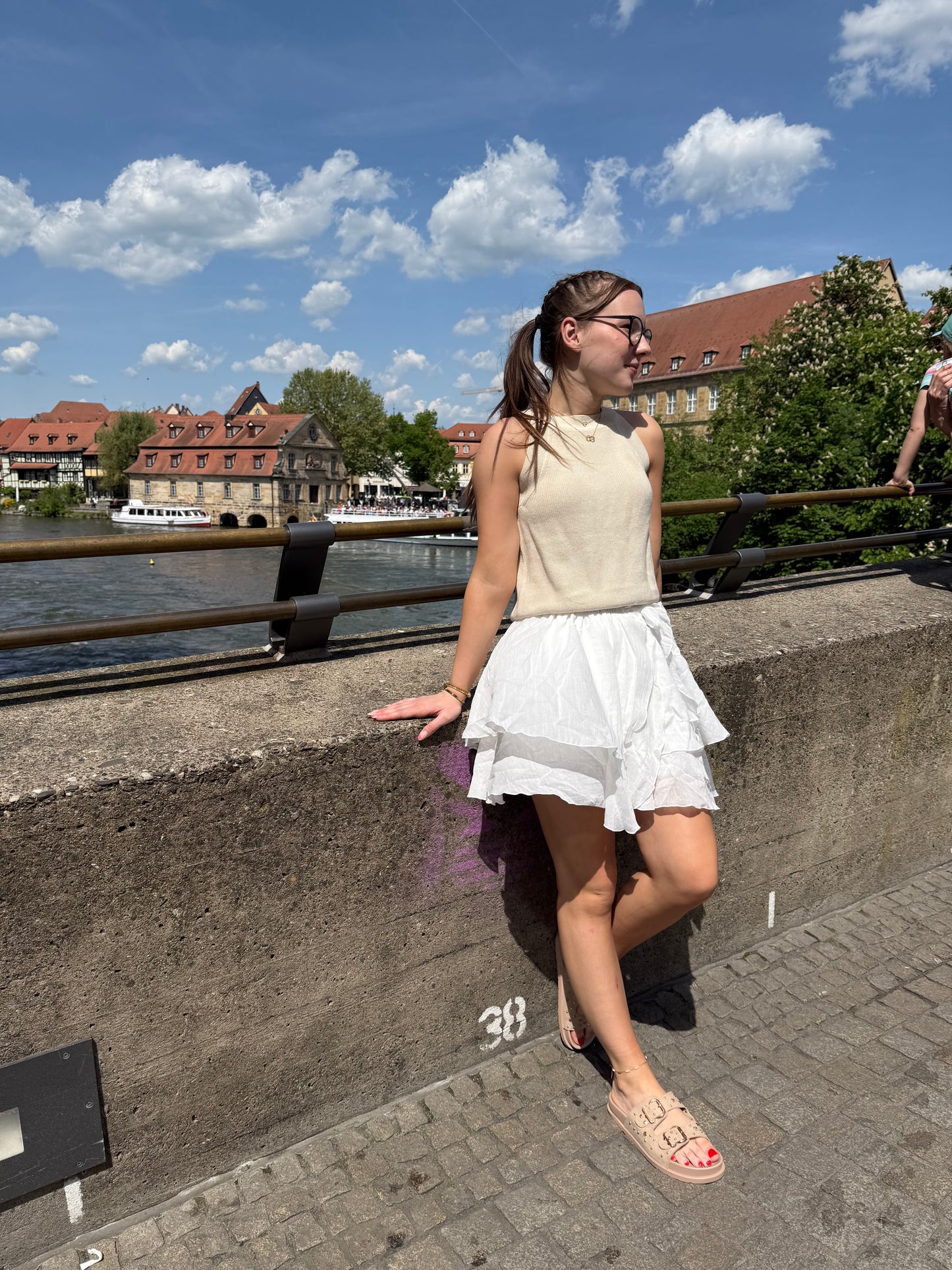 Sommer Rock in weiß