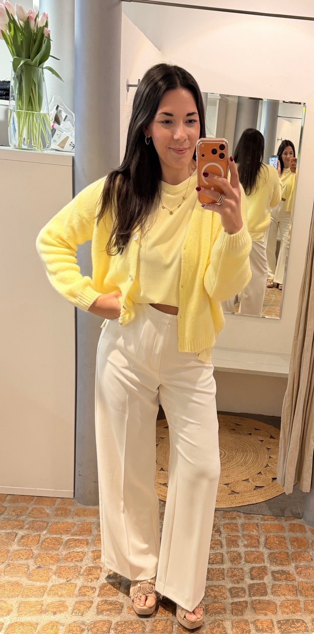 LONG SHIRT LOOSE BUTTER YELLOW