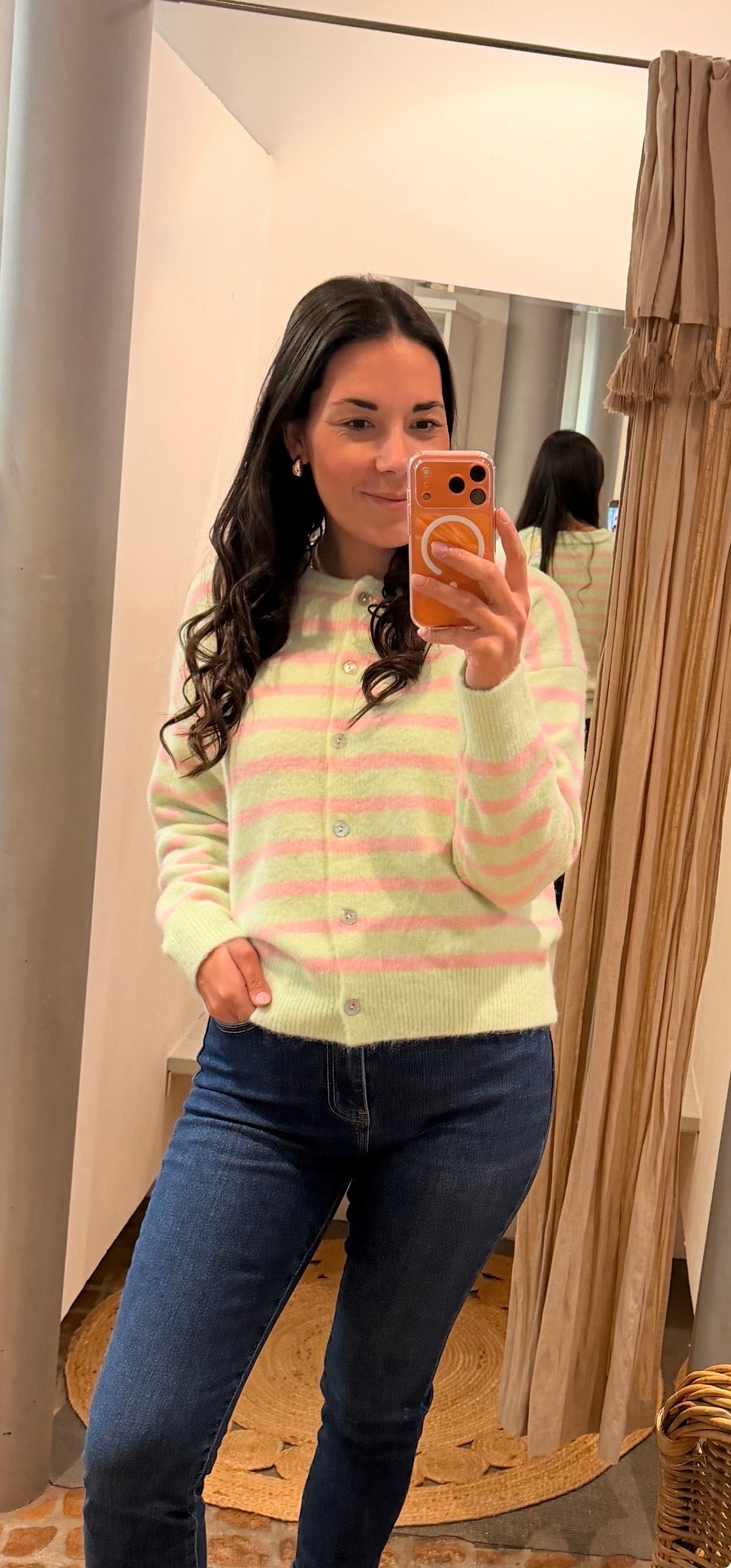 Cardigan LOVE gestreift