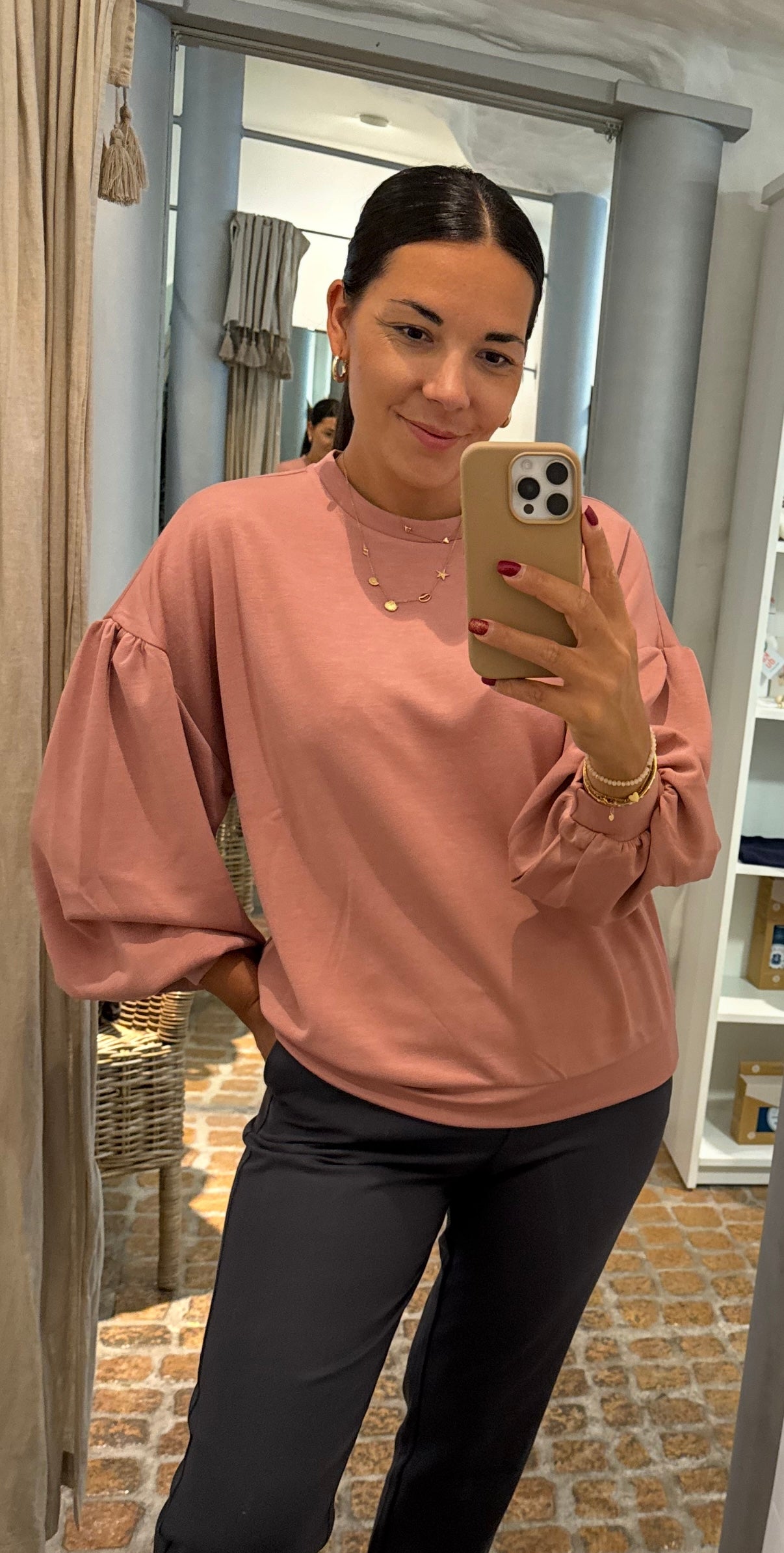Sweatshirt Thick in altrosa