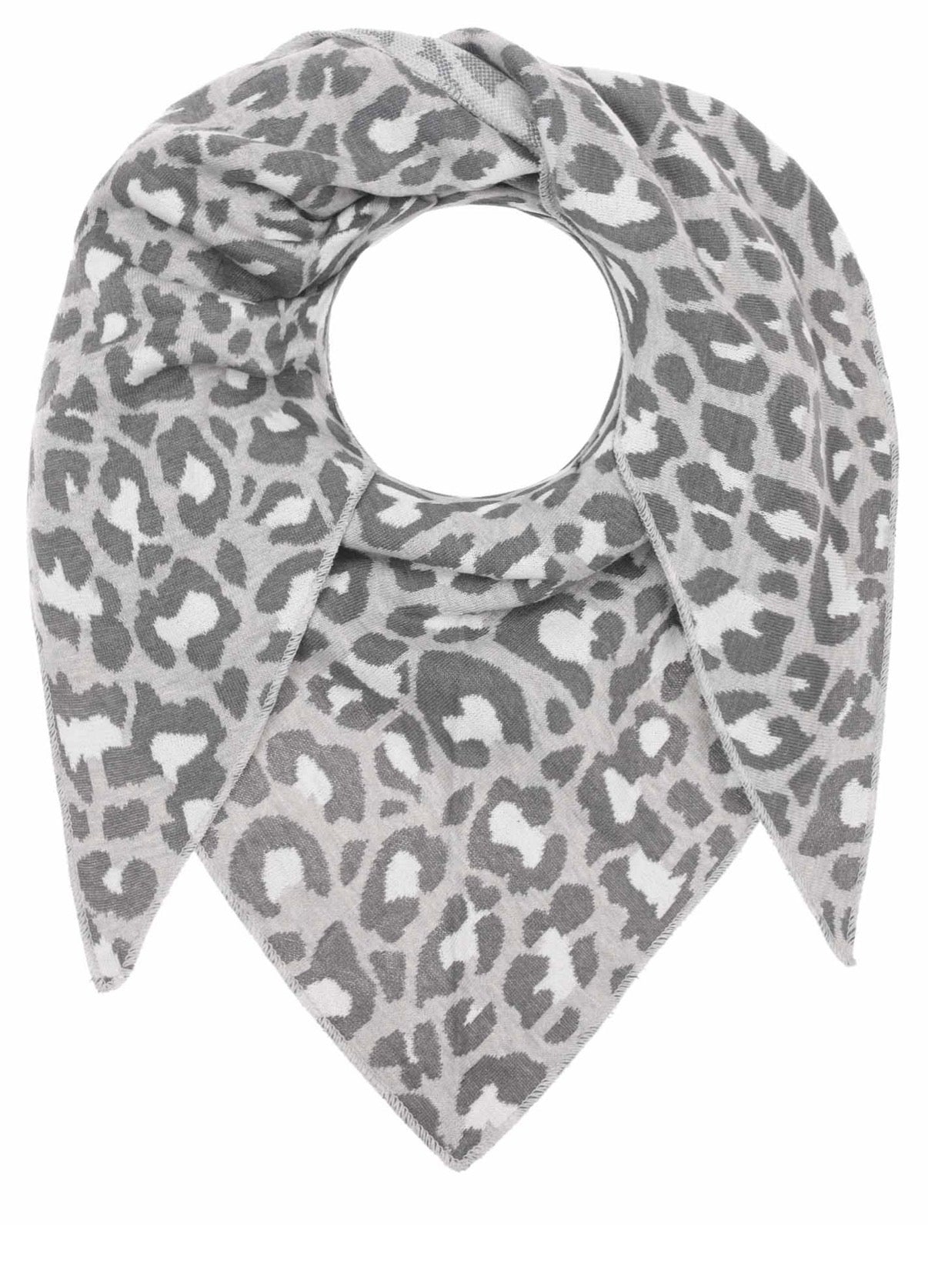 Zwillingsherz Dreieckstuch / Schal LEO anthrazit