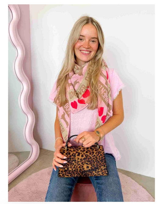 Zwillingsherz Dreieckstuch DOG LOVER in beige