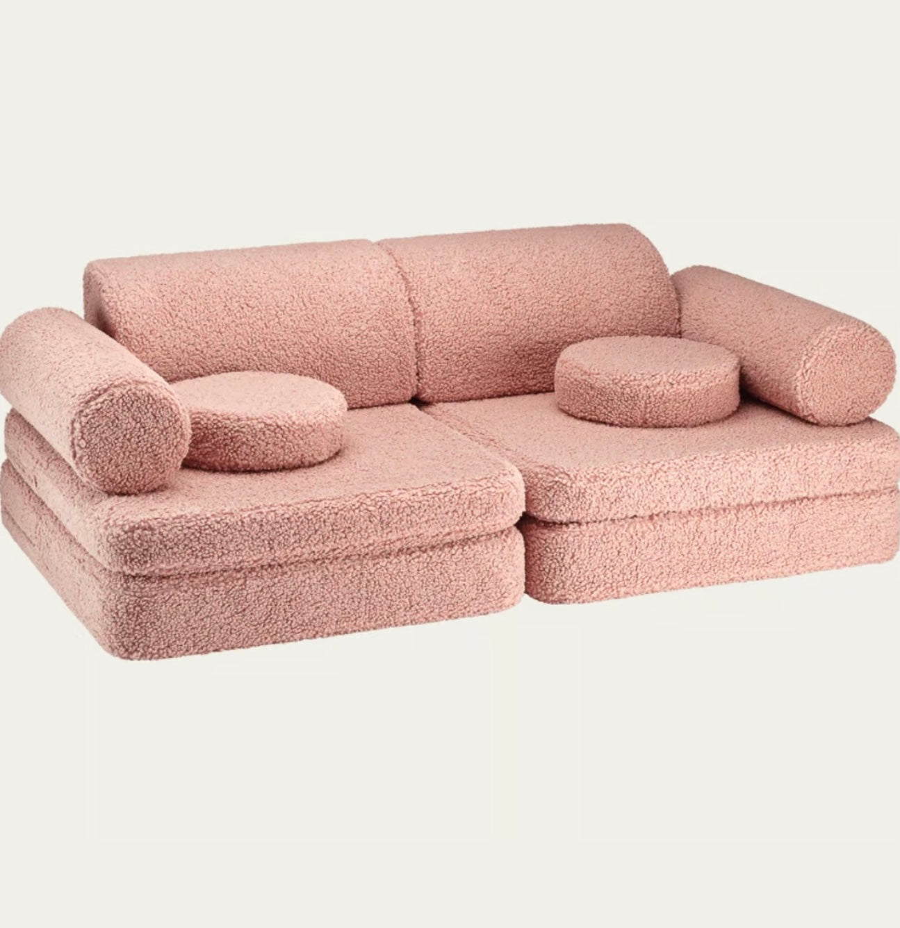 Wigiwama Spielsofa Teddy in Guave Altrosa