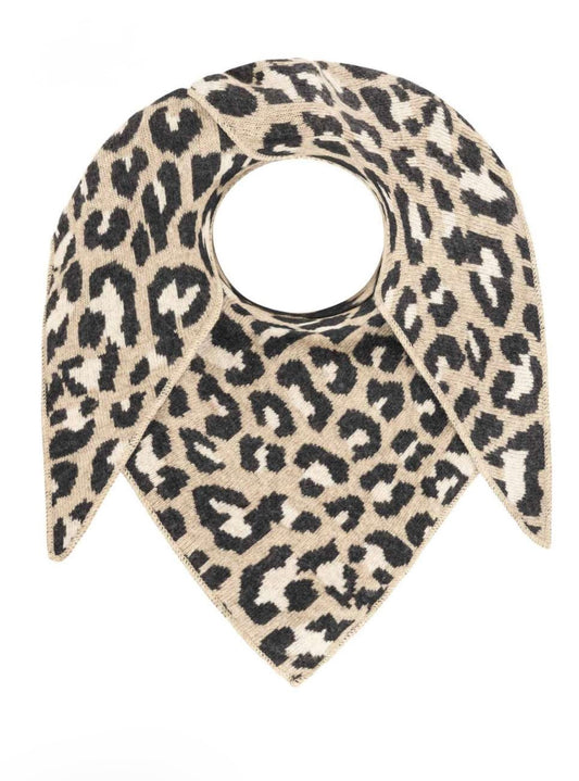 Zwillingsherz Dreieckstuch LACEY LEO mit Kaschmir beige