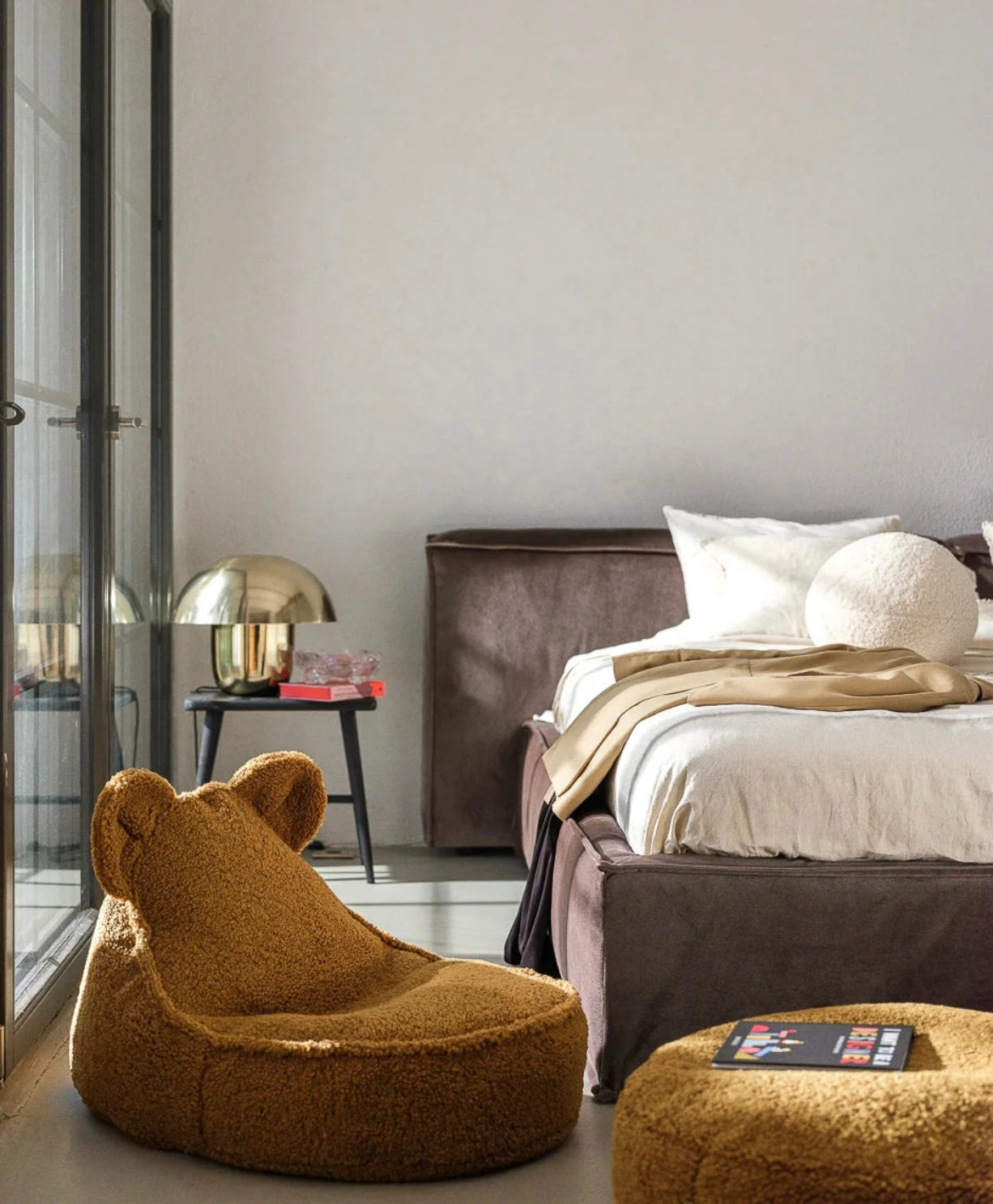 Wigiwama Sitzsack Bär Teddy in Ahorn