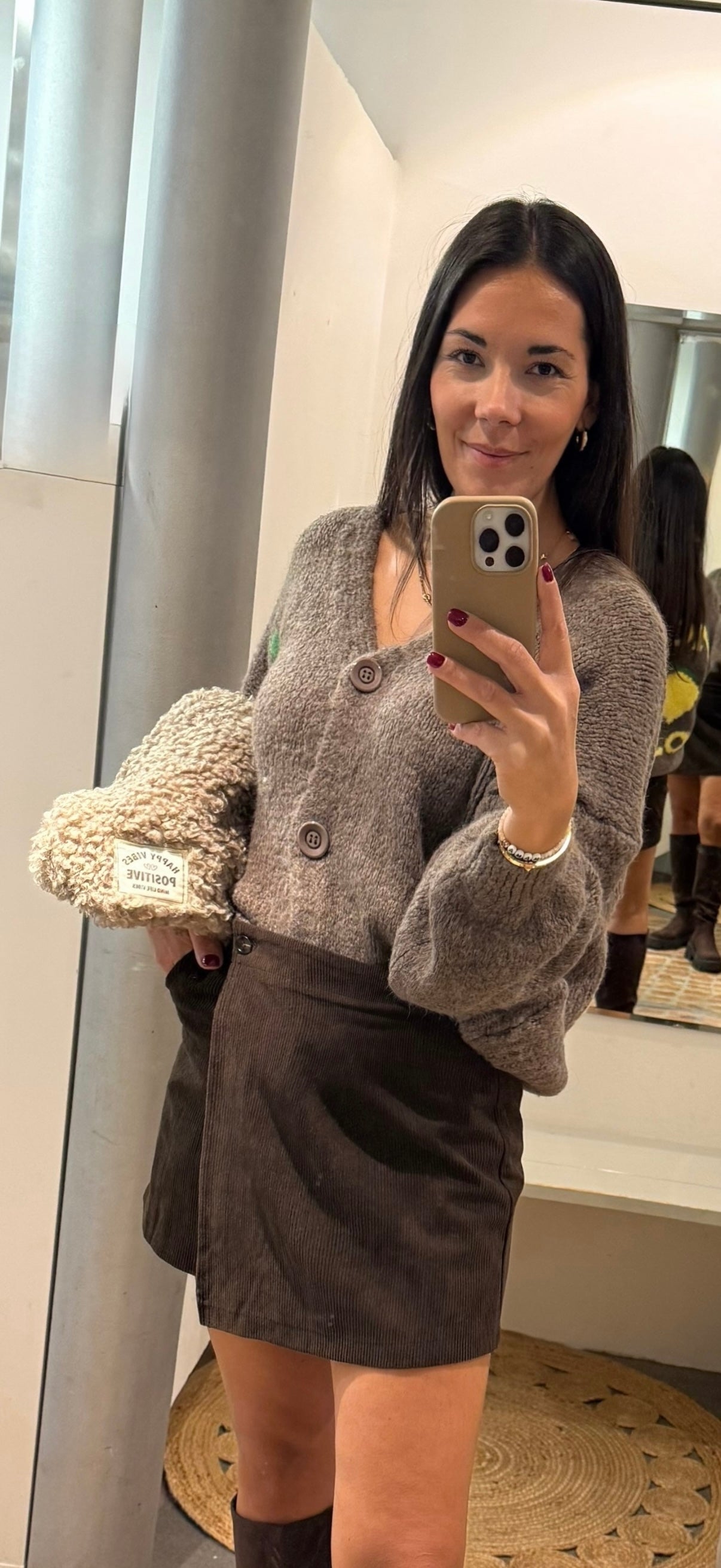 Cardigan Limoncello in braun