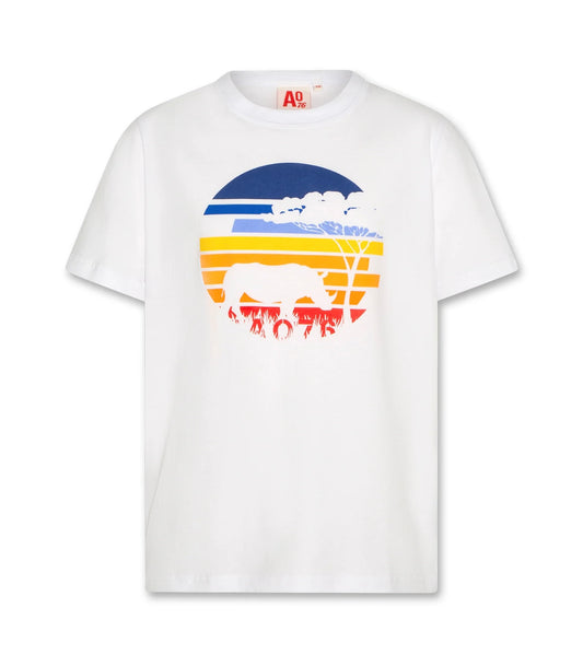 AO76 T-Shirt Rhino in weiß