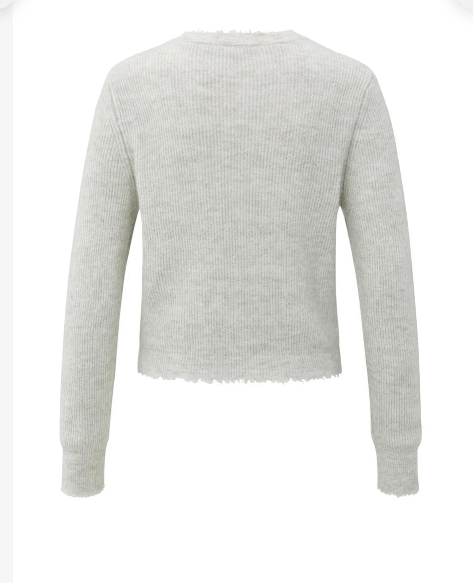 YAYA Cardigan cloudy grey melange