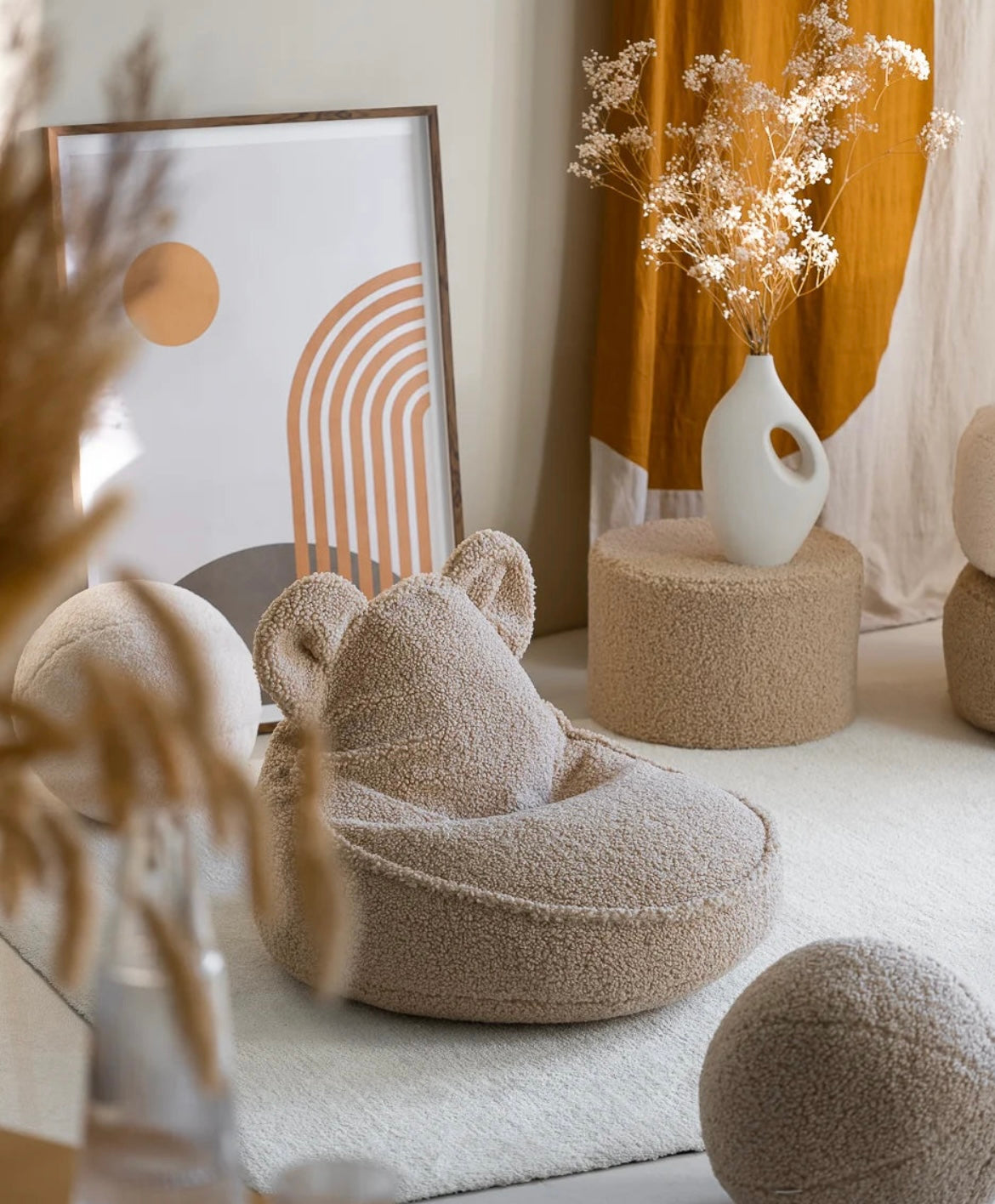 Wigiwama Sitzsack Bär Teddy Biscuit