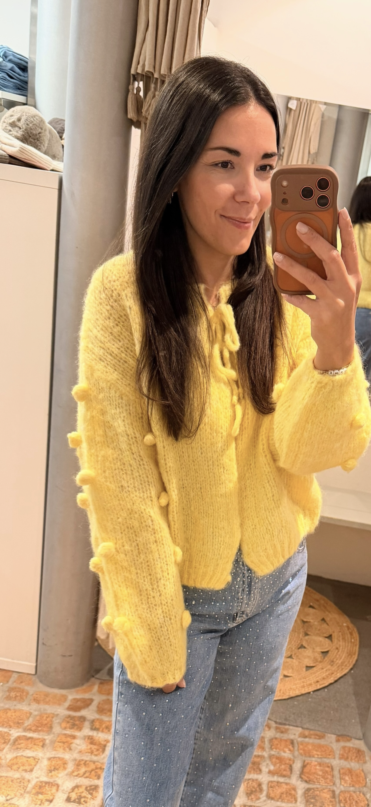 Cardigan mit Schleifen