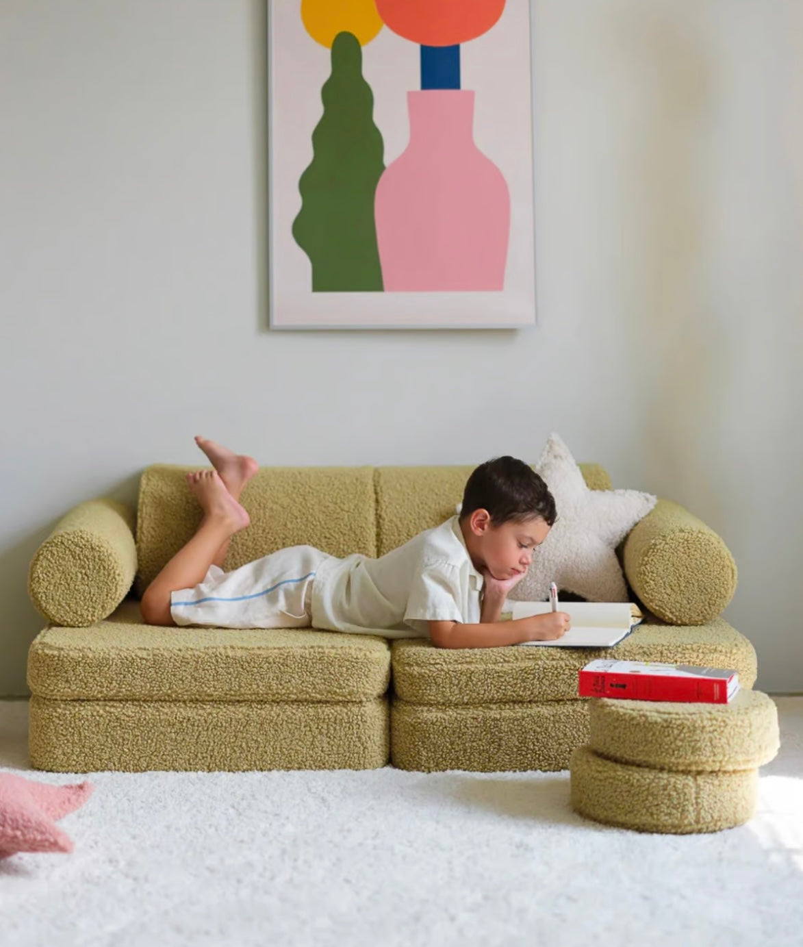 Wigiwama Spielsofa Teddy in Matcha