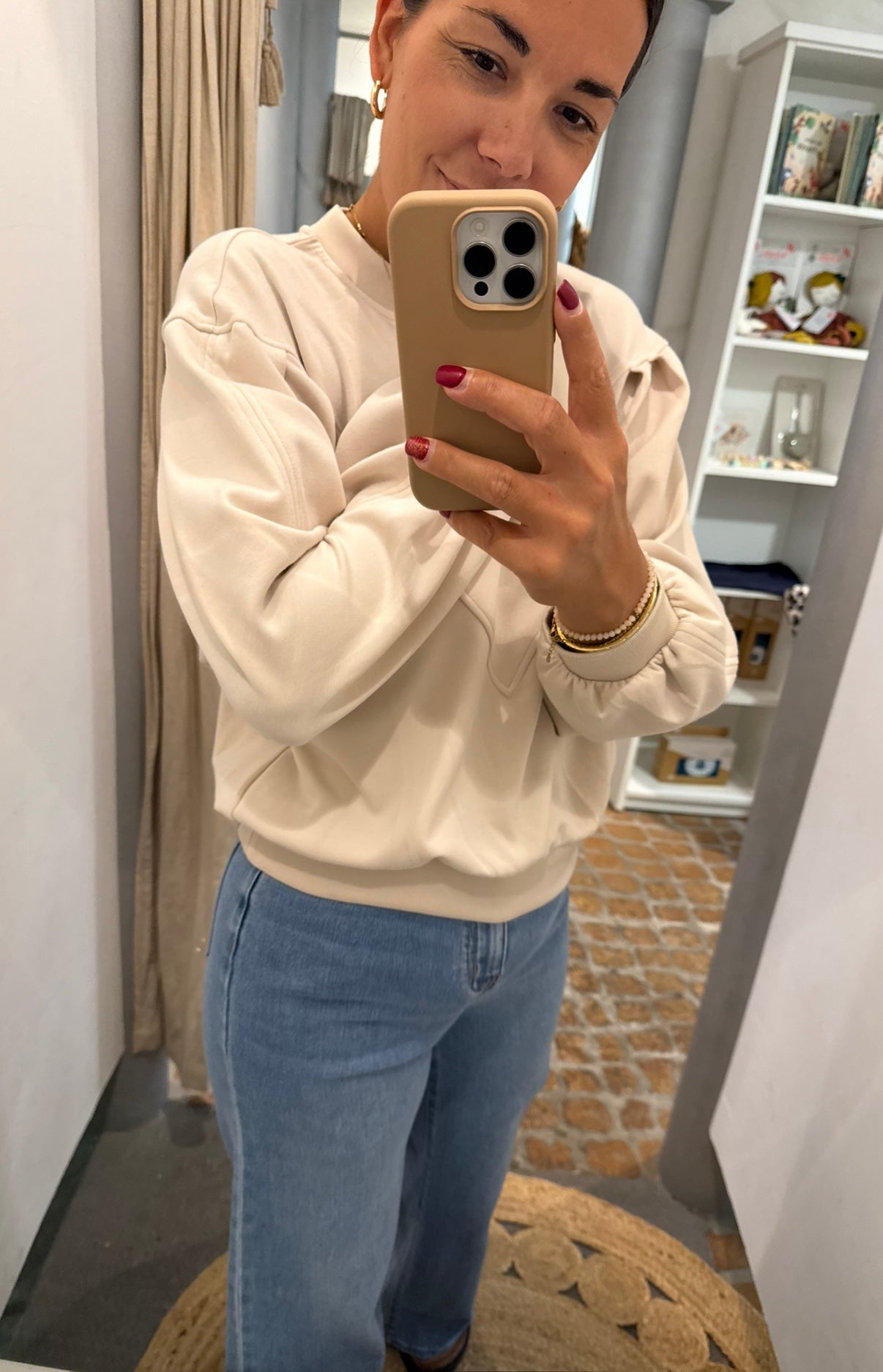 Sweatshirt Thick in beige