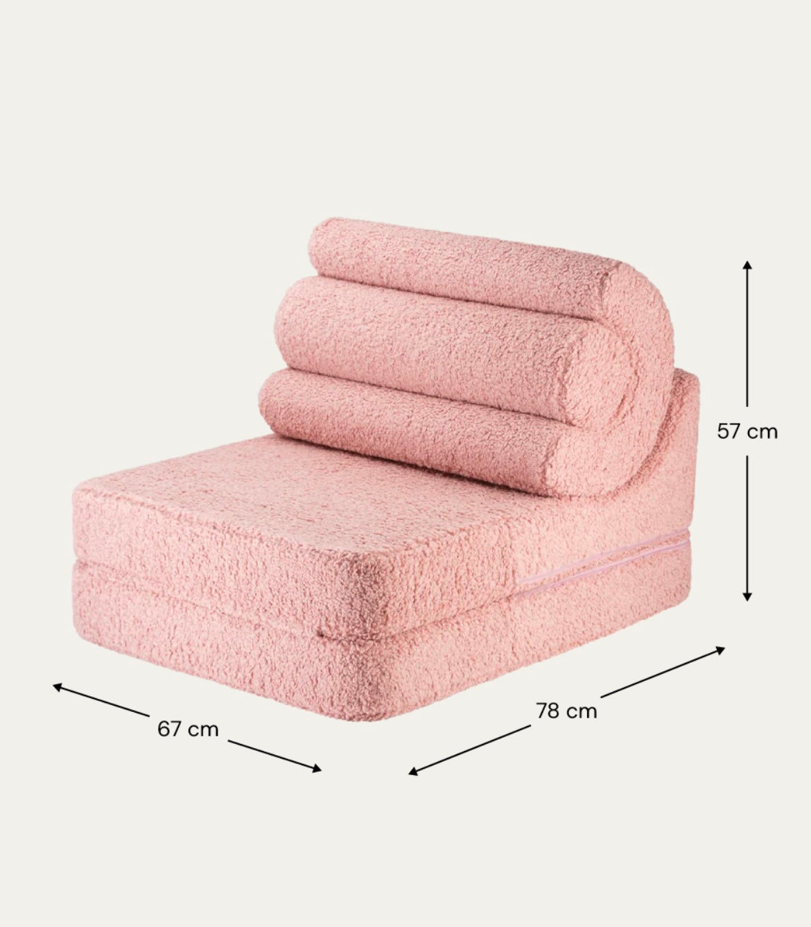 Flipster Modul Sessel Teddy Guave Altrosa