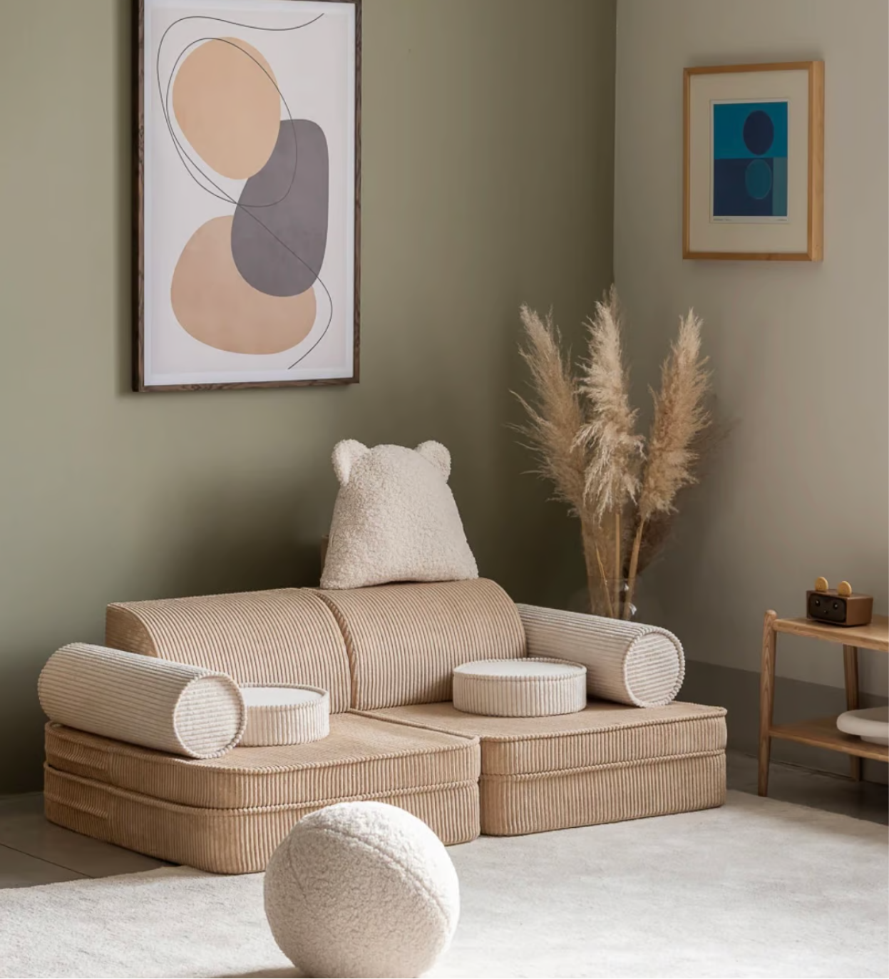 Wigiwama Spielsofa Cord Brown Sugar