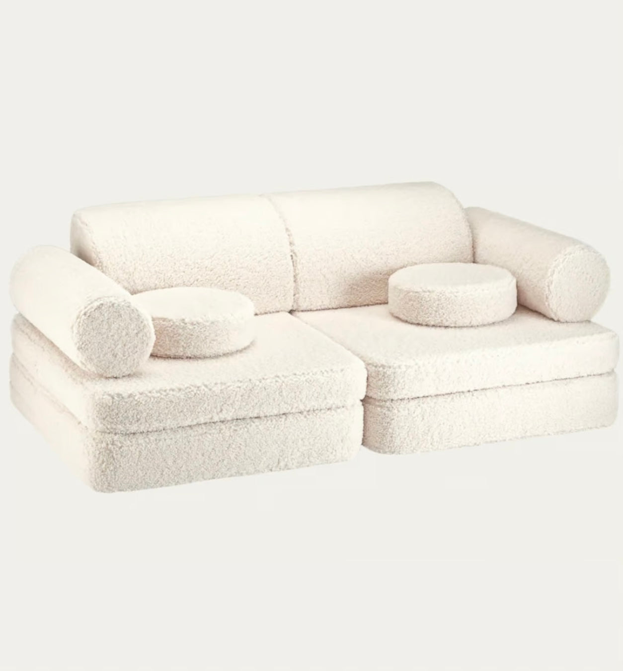 Wigiwama Spielsofa Teddy in Cremeweiß