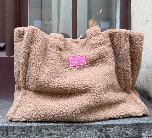 Zwillingsherz Shopper Teddy Camel