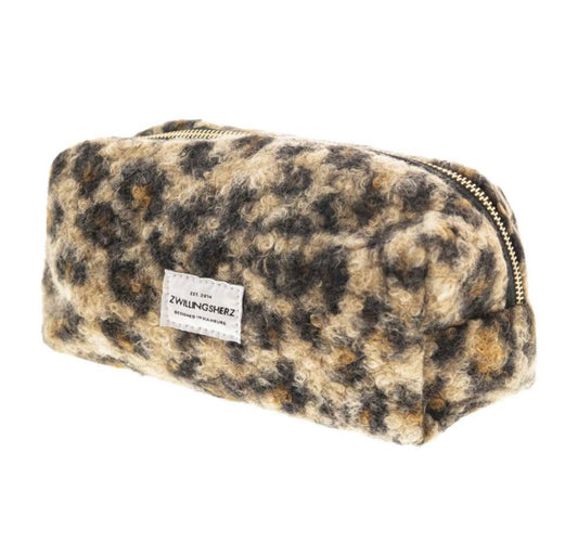 Zwillingsherz Kosmetiktasche Teddy LEO beige