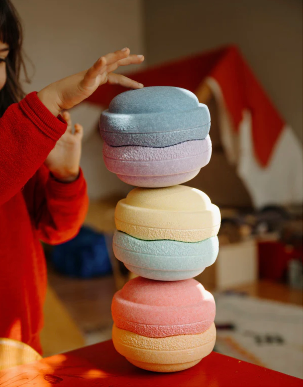 Stapelstein Mini 6er Set Rainbow Pastel