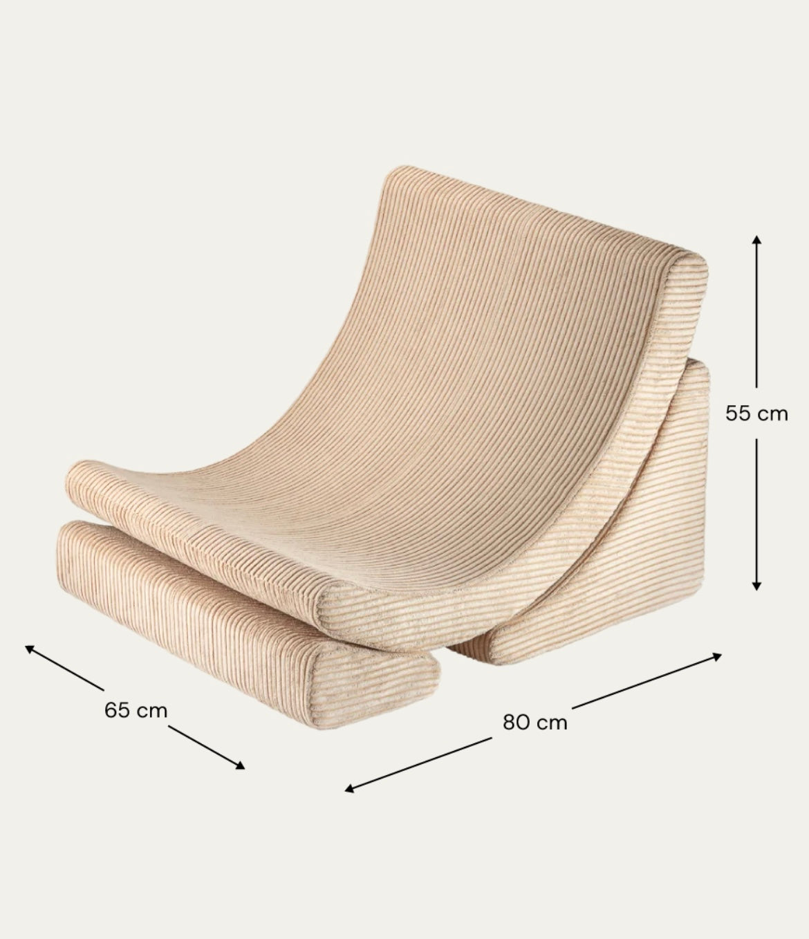 Wigiwama Moon Chair Cord Brown Sugar