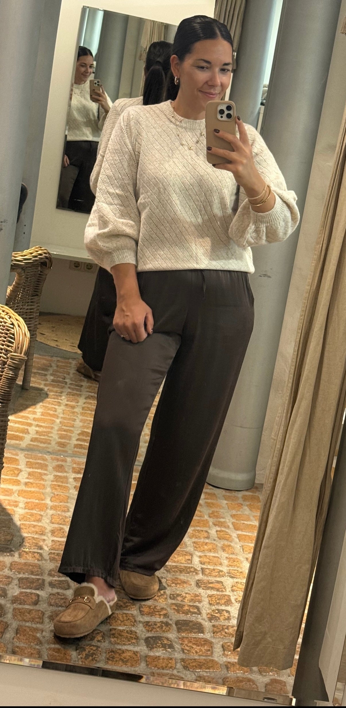 Peppercorn Pullover in beige melange