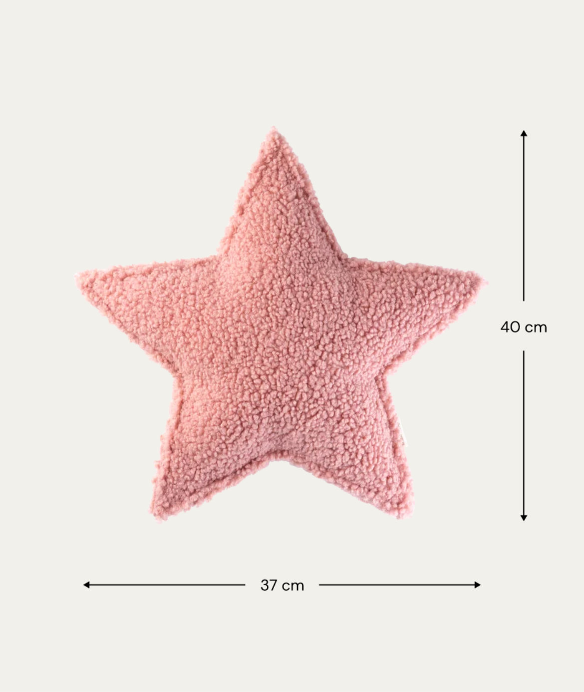 Wigiwama Stern Kissen Teddy Guave Altrosa