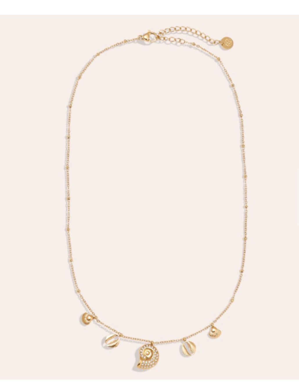 KETTE MIT MUSCHELN GOLD