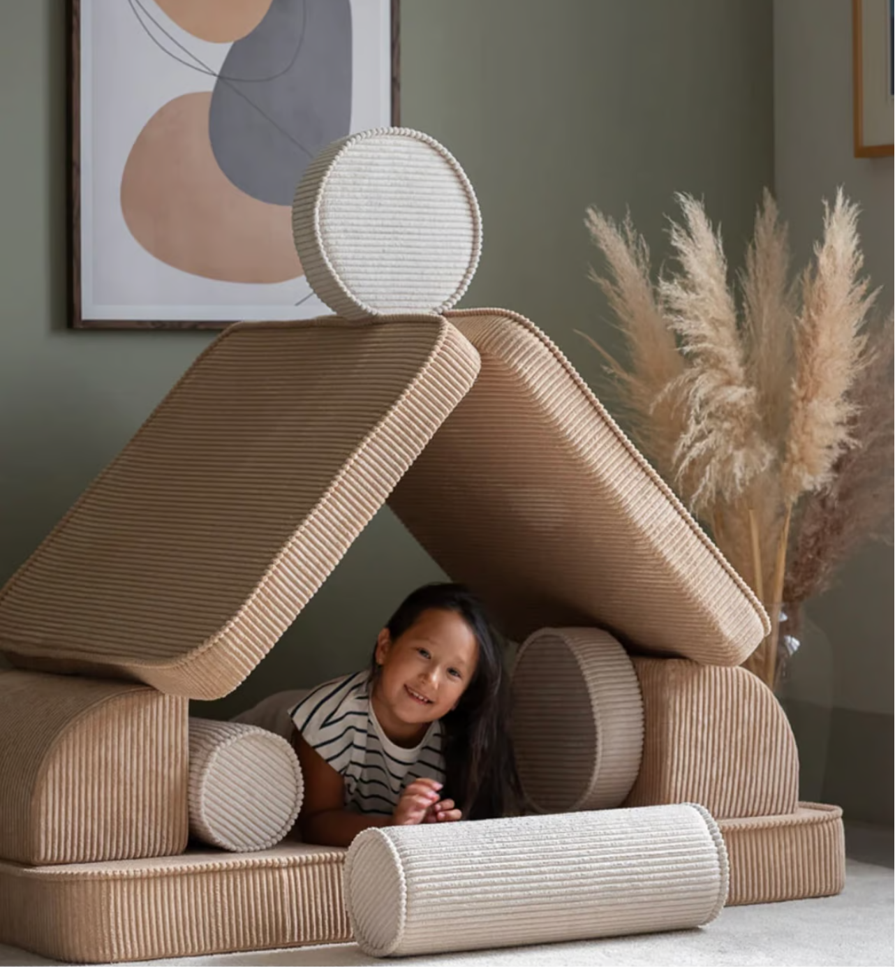 Wigiwama Spielsofa Cord Brown Sugar