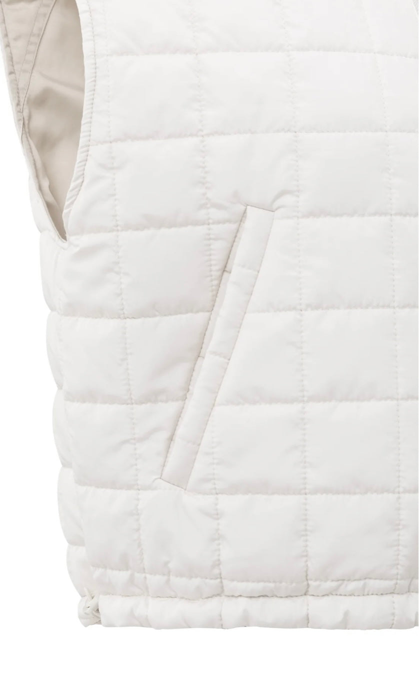 YAYA Gepolsterte Wendeweste mit Reißverschluss in beige