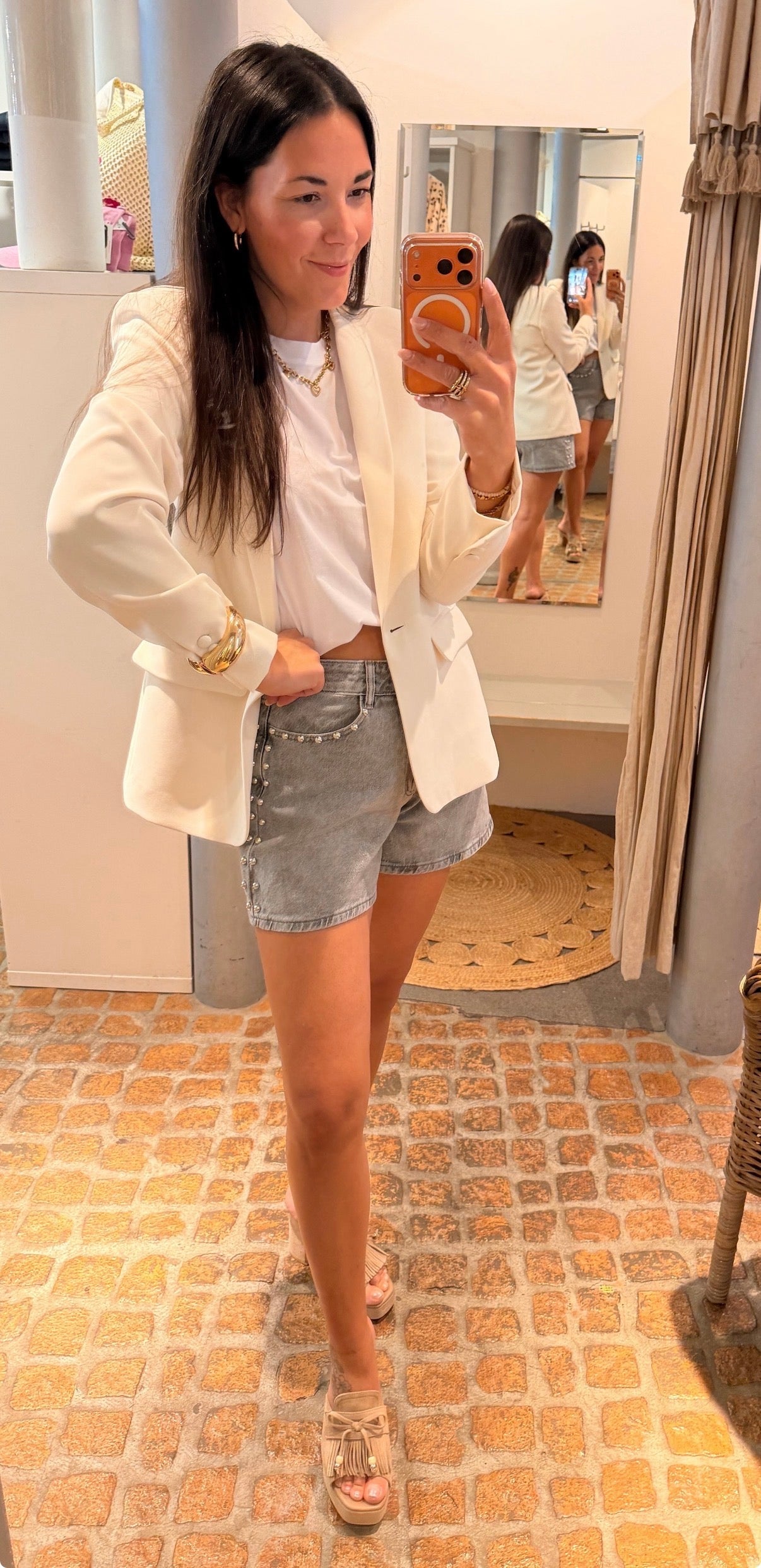 MOS MOSH LEONORA MILEY BLAZER ECRU