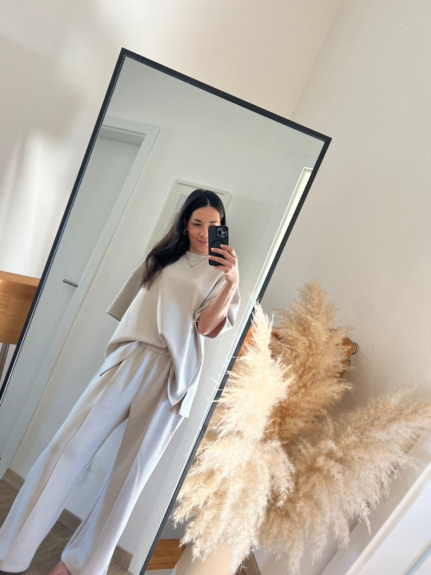 Hose Milano in beige super weich