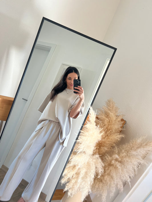 Hose Milano in beige super weich