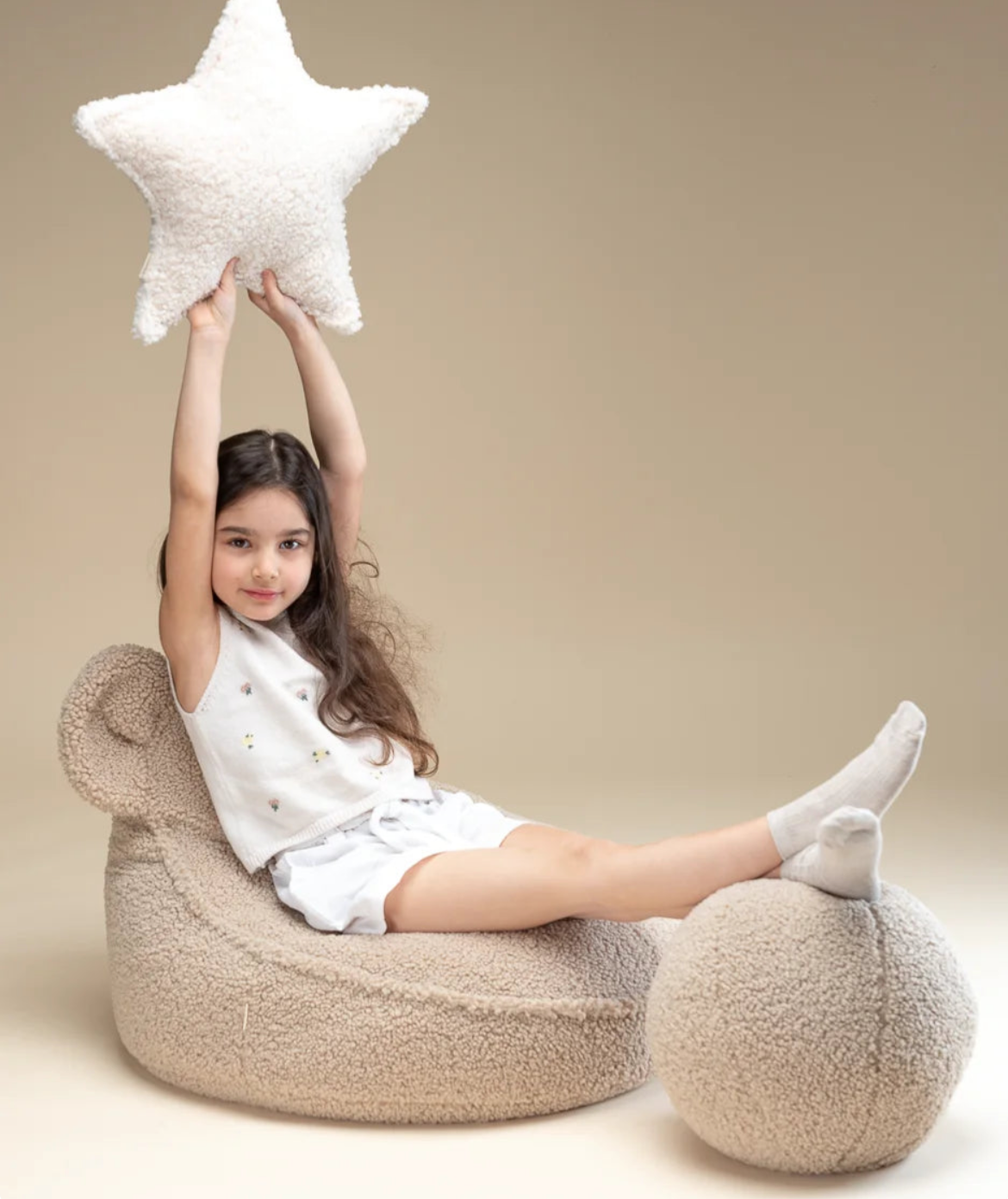 Wigiwama Sitzsack Bär Teddy Biscuit