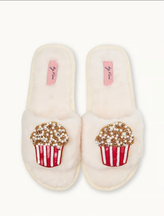 Cozy Slippers Ecru Popcorn