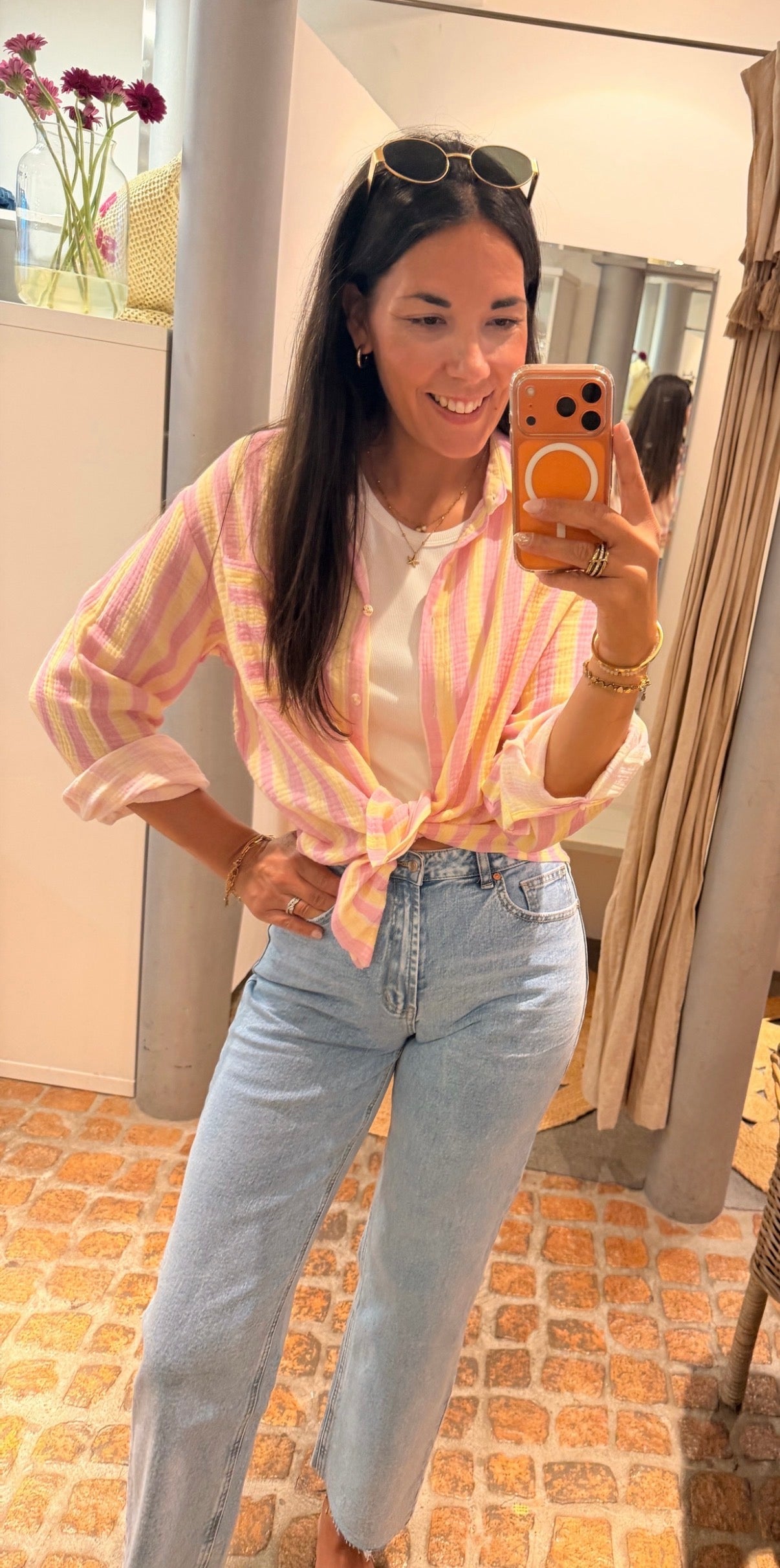 MUSSELIN BLUSE BONBON