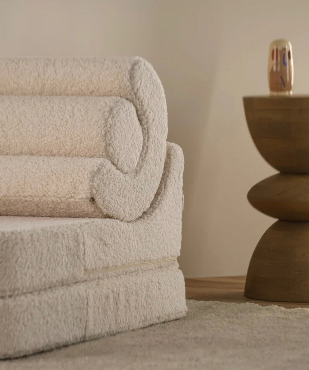 Flipster Modul Sessel Teddy Cremeweiß