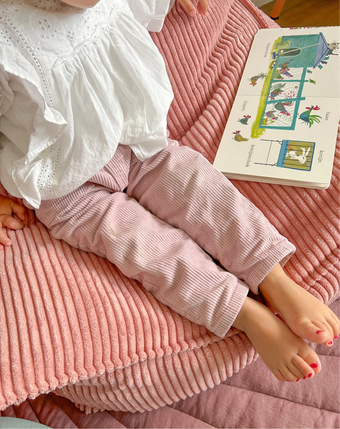 Wigiwama Sitzsack Sessel Cord Rosa Mousse Altrosa