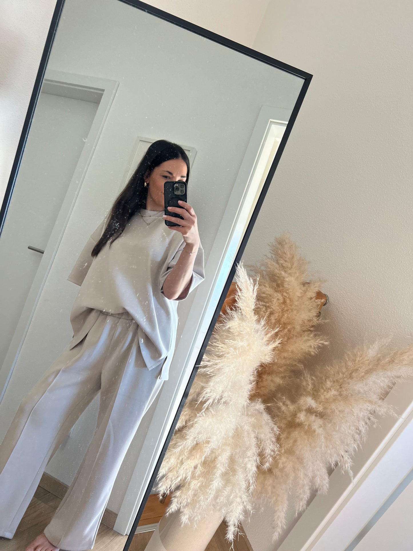 Hose Milano in beige super weich