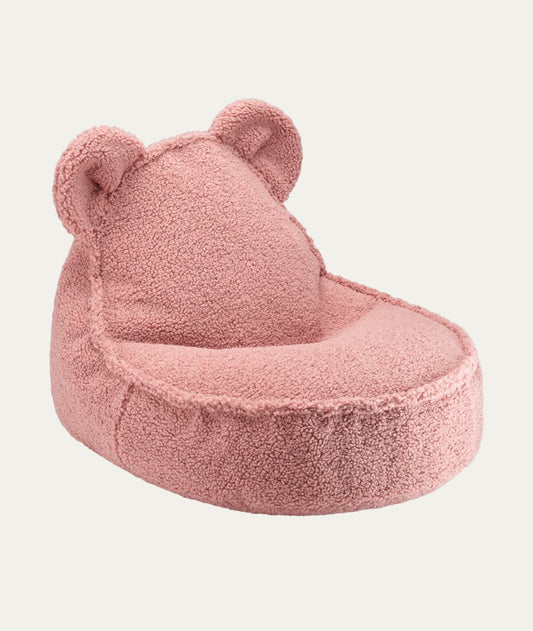 Wigiwama Sitzsack Bär Teddy in Guave Altrosa