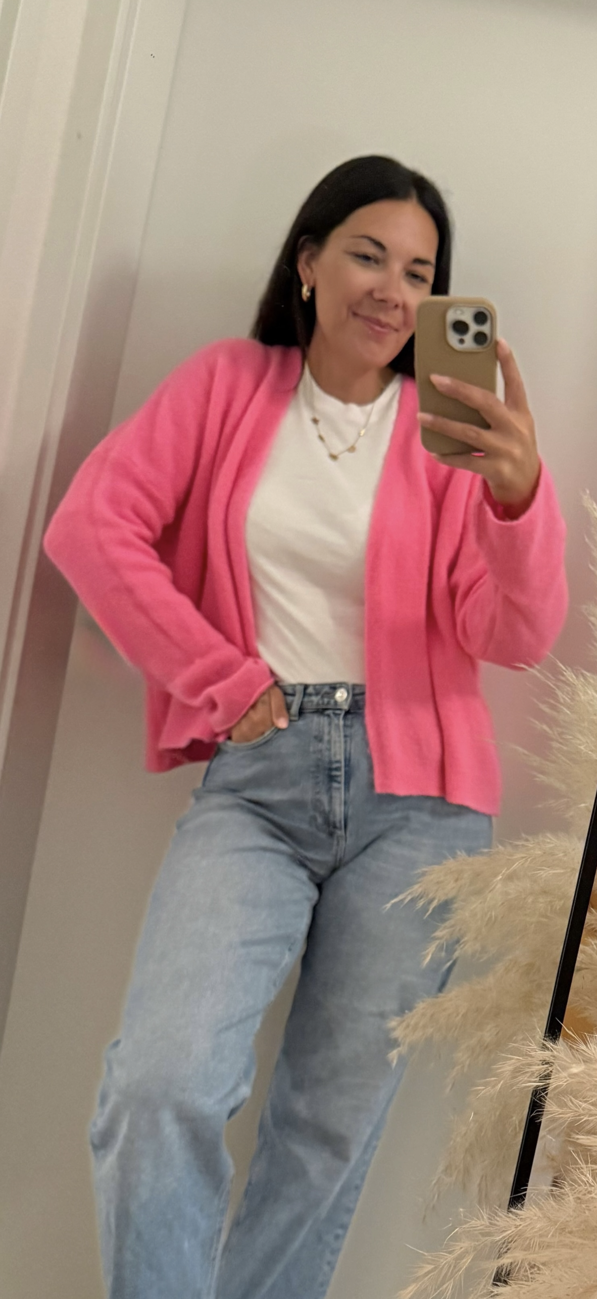 Cardigan in Pink