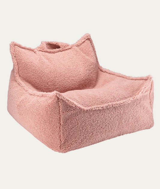 Wigiwama Sitzsack Sessel Teddy in Guava Altrosa