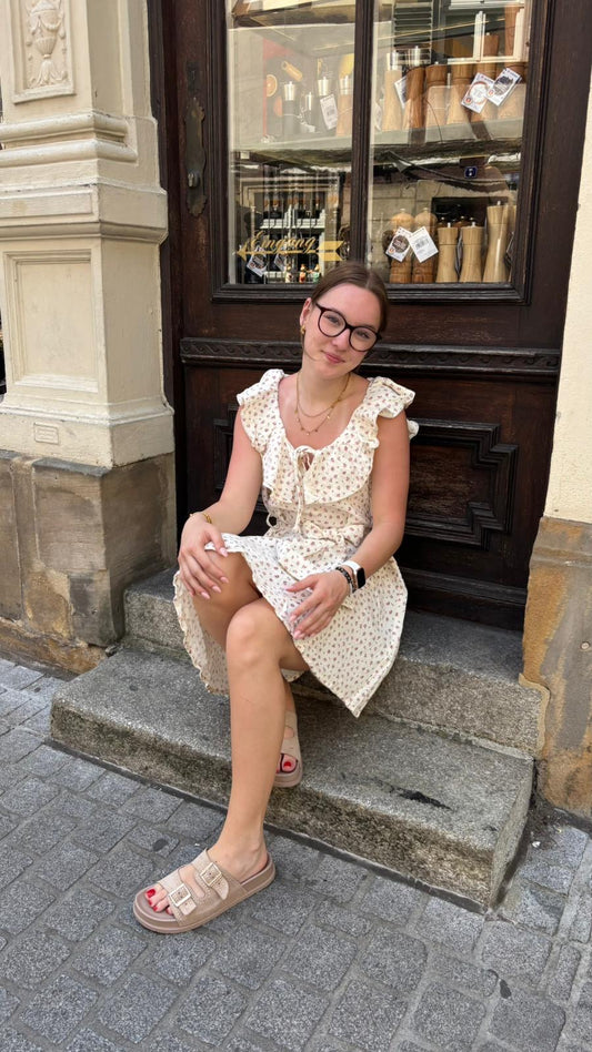 Musselin Kleid Blümchen Vintage