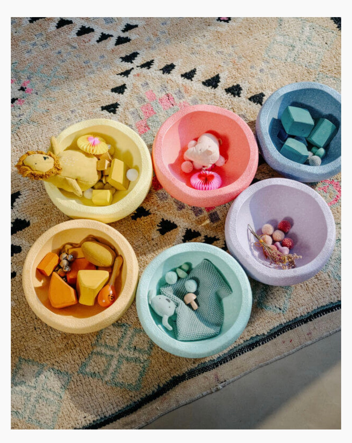 Stapelstein 6er Set Rainbow Pastel